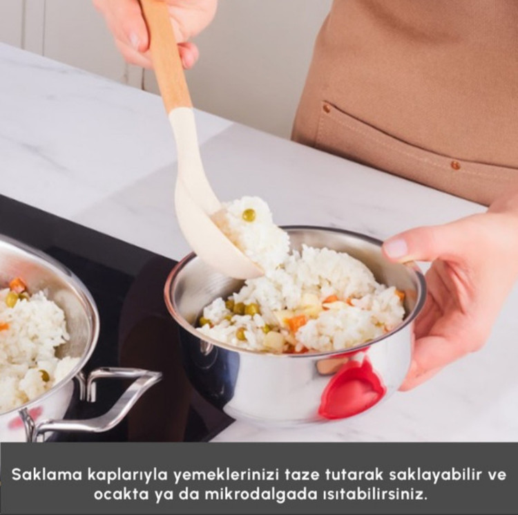 سرویس قابلمه استیل 13 پارچه کاراجا ترکیه Pişir Sakla v2