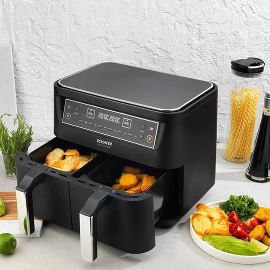 هواپز و سرخ کن دوقلو شفر ۸ لیتری schafer thrmochef dual