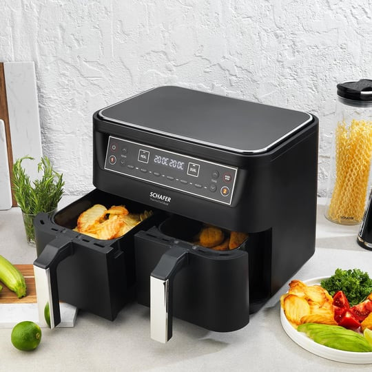 هواپز و سرخ کن دوقلو شفر ۸ لیتری schafer thrmochef dual