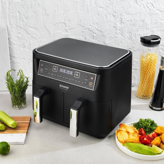 هواپز و سرخ کن دوقلو شفر ۸ لیتری schafer thrmochef dual