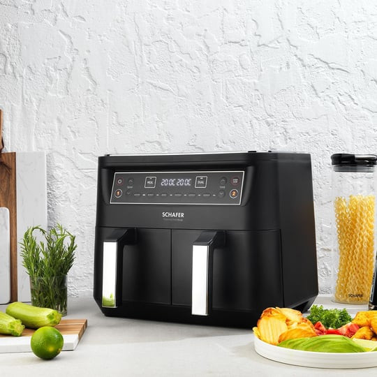 هواپز و سرخ کن دوقلو شفر ۸ لیتری schafer thrmochef dual