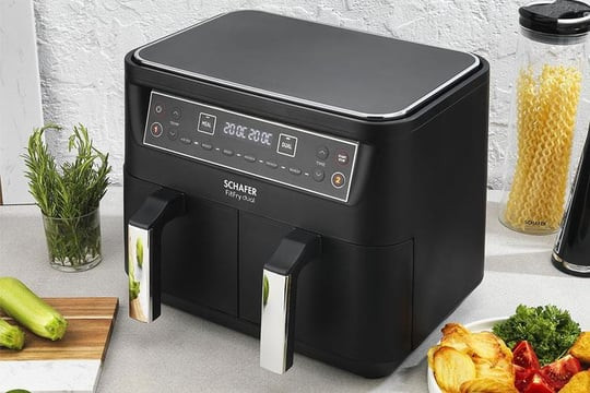 هواپز و سرخ کن دوقلو شفر ۸ لیتری schafer thrmochef dual