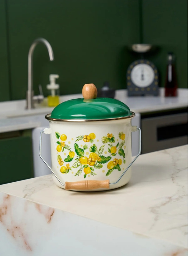 سطل یا دبه لعابی روغن میس بتی ترکیه طرح سیتروس missbetty citrus