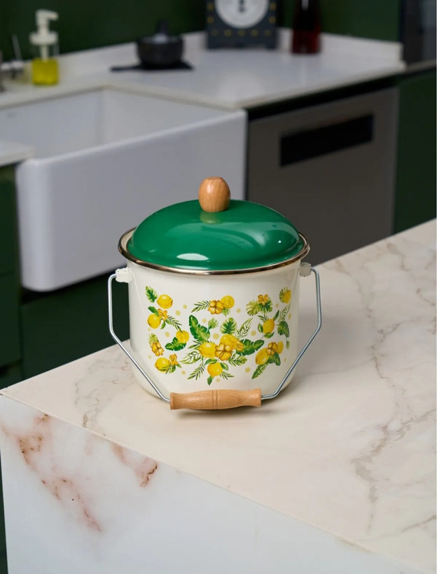 سطل یا دبه لعابی روغن میس بتی ترکیه طرح سیتروس missbetty citrus