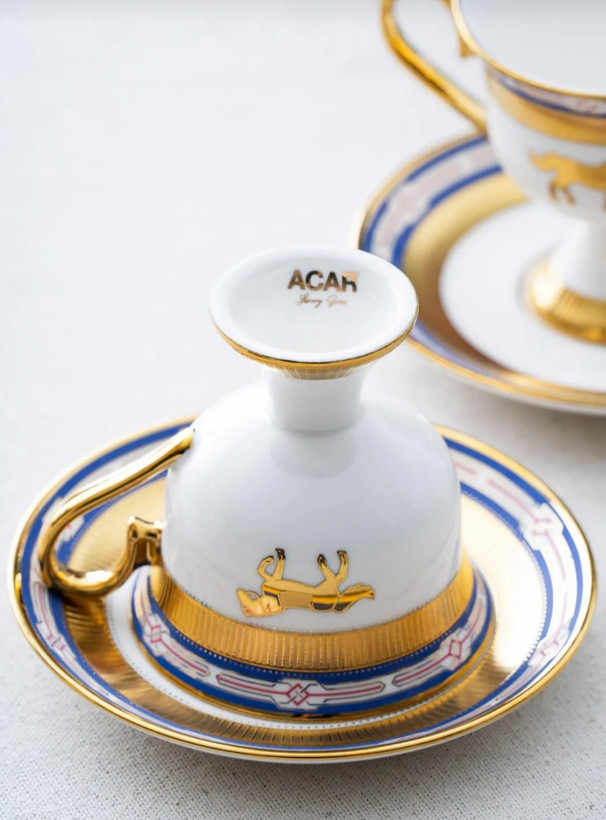 ست فنجان قهوه خوری ۶ نفره آجار ترکیه طرح هرمس Hermes Acar