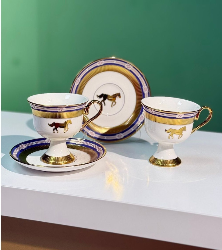 ست فنجان قهوه خوری ۶ نفره آجار ترکیه طرح هرمس Hermes Acar