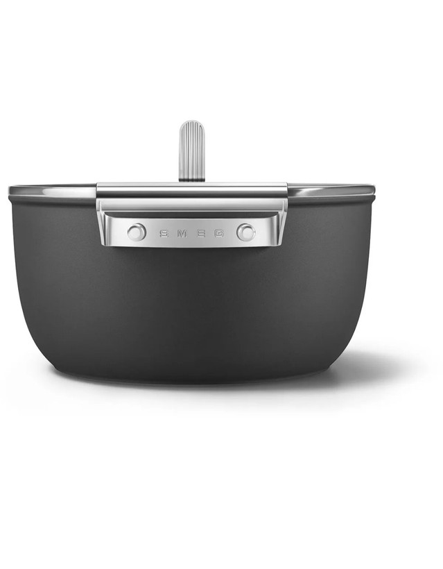 قابلمه ۲۴ سانتیمتر اسمگ ایتالیا رنگ مشکی Smeg