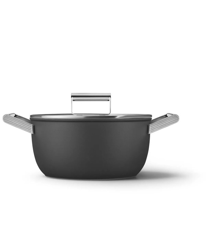 قابلمه ۲۴ سانتیمتر اسمگ ایتالیا رنگ مشکی Smeg