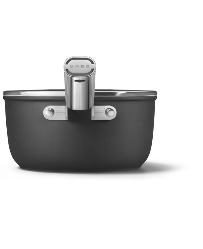 قابلمه ۲۰ سانتیمتر دسته دار اسمگ ایتالیا رنگ مشکی Smeg