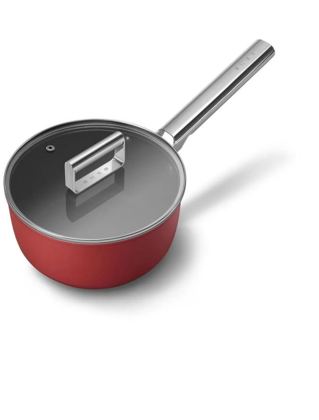 قابلمه ۲۰ سانتیمتر دسته دار اسمگ ایتالیا رنگ قرمز Smeg