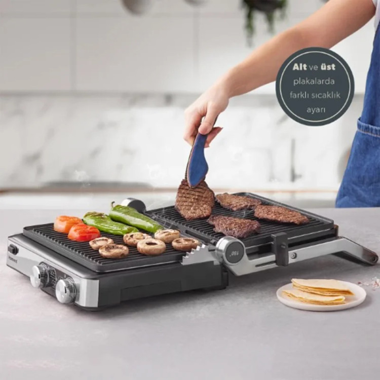 ساندویچ ساز و کباب پز هومند Grilliant 1340H Inox homend