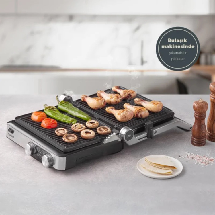 ساندویچ ساز و کباب پز هومند Grilliant 1340H Inox homend