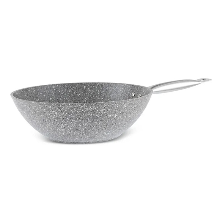 ماهیتابه وک بیوگرانیت کاراجا شن طوسی 28 سانتیمتر Karaca