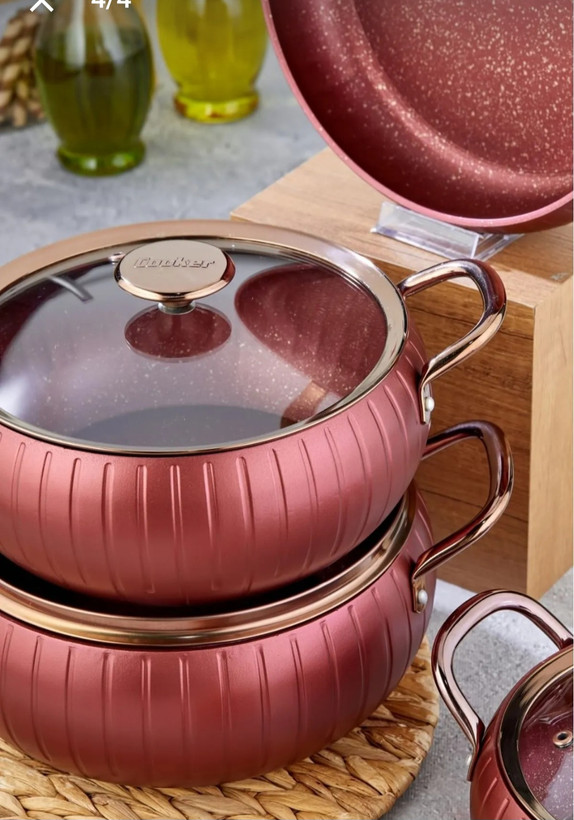 سرویس قابلمه ۷پارچه گرانیت جوکر ترکیه رنگ مسی Cooker