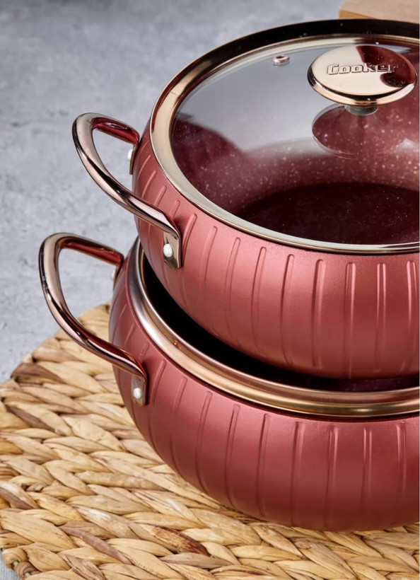 سرویس قابلمه ۷پارچه گرانیت جوکر ترکیه رنگ مسی Cooker