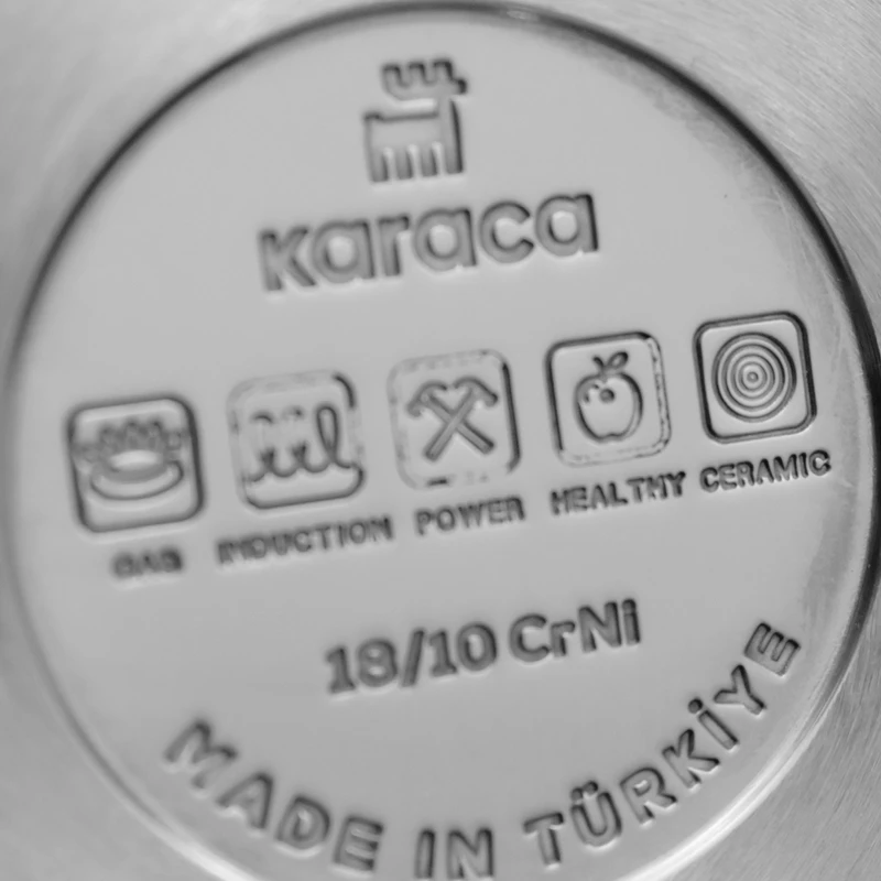 کتری و قوری استیل سایز متوسط کاراجا ونی Karaca weny