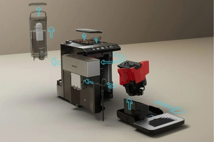اسپرسوساز تمام اتوماتیک زیمنس آلمان مدل Siemens TP516XR3