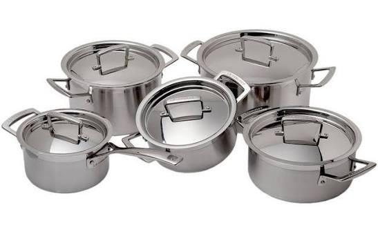 سرویس قابلمه استیل ۱۰ پارچه لُه کروزه فرانسه Le creuset
