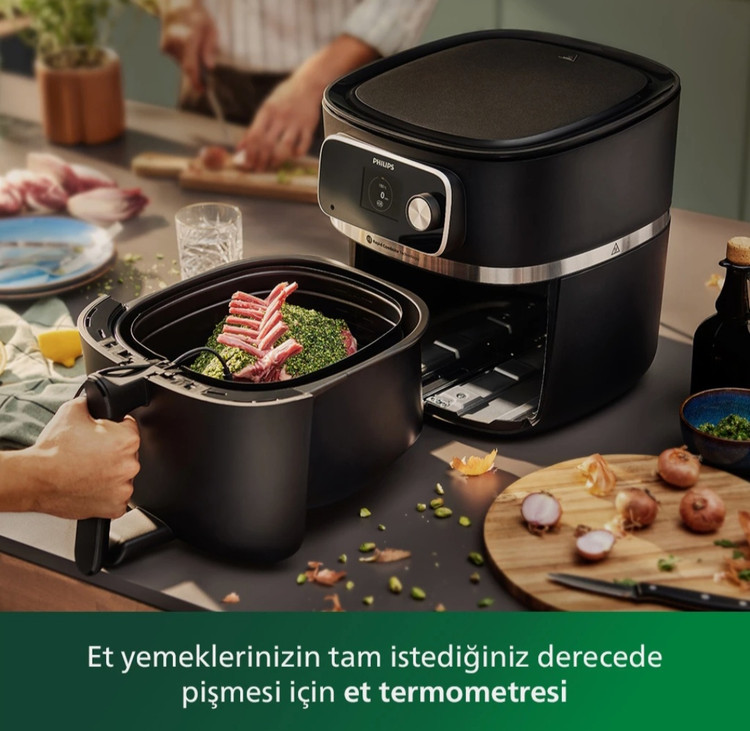 هواپز و سرخکن بدون روغن ۸،۳ لیتری فیلیپس (اصل) مدل Philips HD9880/90