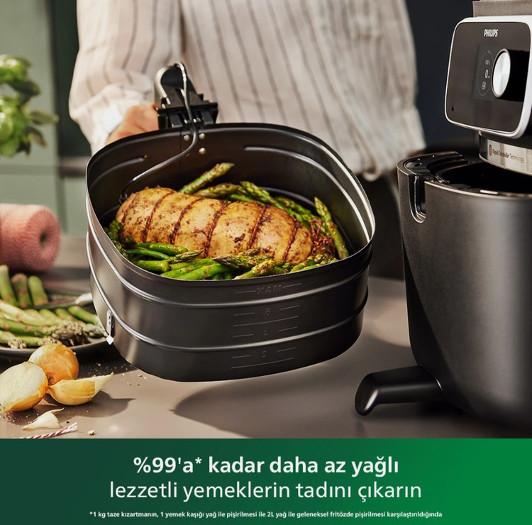 هواپز و سرخکن بدون روغن ۸،۳ لیتری فیلیپس (اصل) مدل Philips HD9880/90
