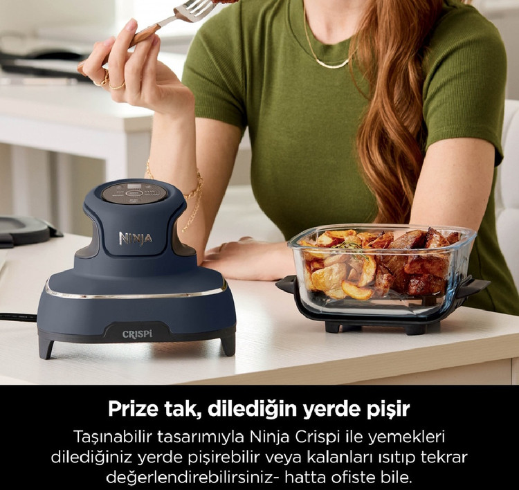 سرخ کن بدون روغن نینجا آمریکا (آبی) مدل Ninja crispi 4in1