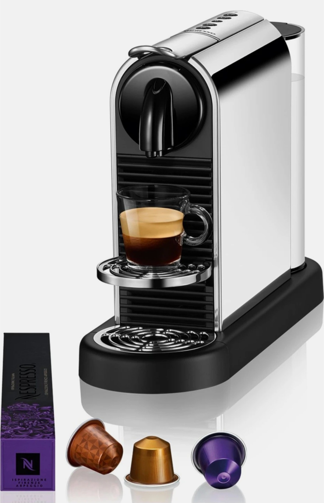اسپرسوساز کپسولی نسپرسو (اصل) مدل Nespresso D140 citiz platinum