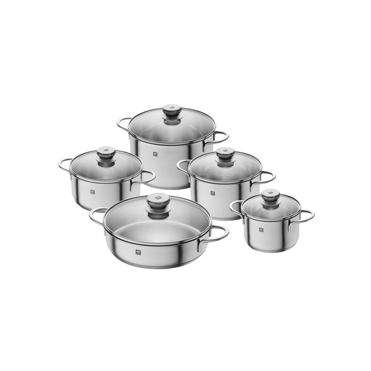 سرویس قابلمه ۱۰ پارچه استیل زولینگ توین نوا آلمان (اصل) مدل Zwilling twinnova