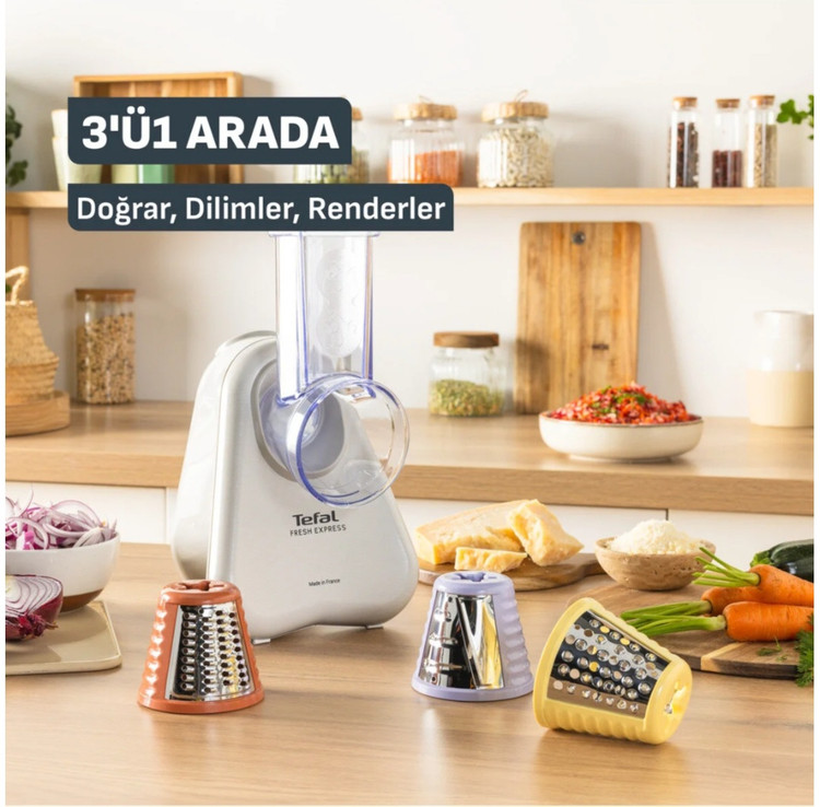 رنده و سالاد ساز برقی تفال فرانسه (اصل) مدل Tefal Fresh Express