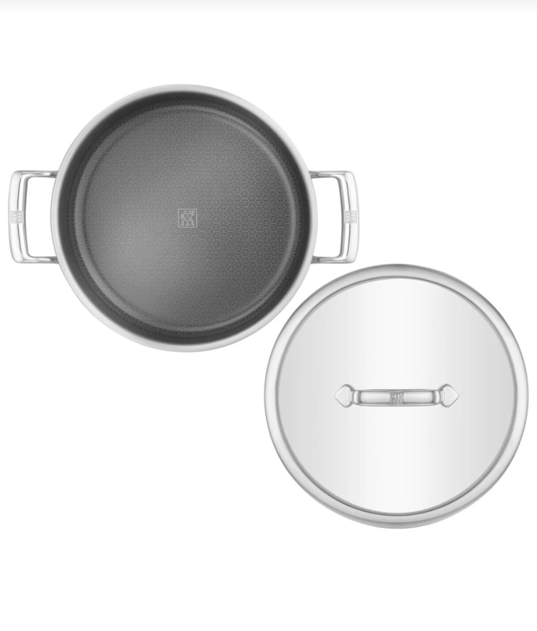 ماهیتابه درب دار استیل کف لیزری ۲۶ سانتیمتر زولینگ آلمان (اصل) مدل zwilling peak