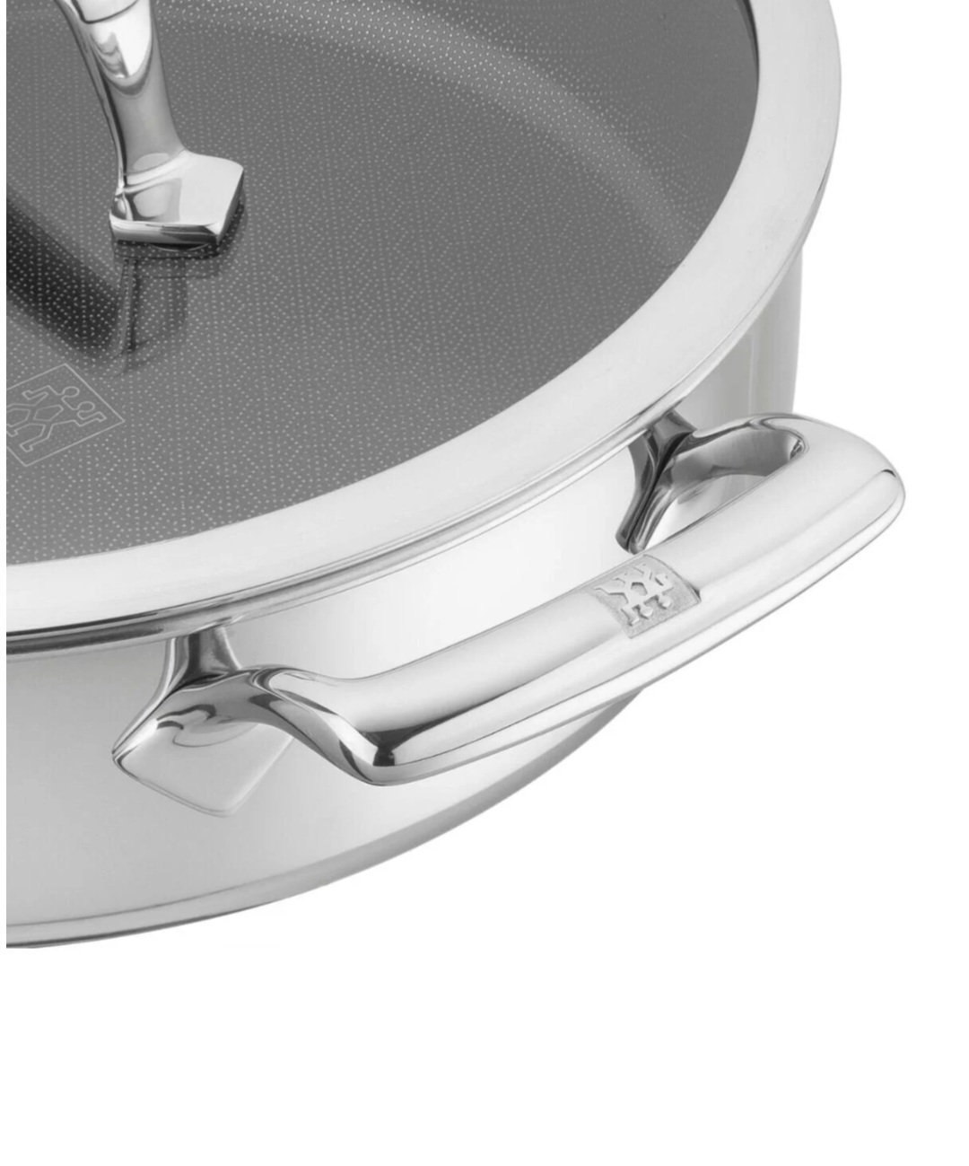 ماهیتابه درب دار استیل کف لیزری ۲۶ سانتیمتر زولینگ آلمان (اصل) مدل zwilling peak