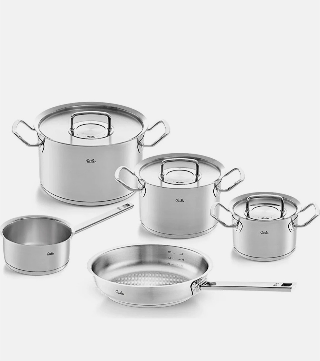 سرویس قابلمه ۸ پارچه استیل فیسلر پروفی اورجینال آلمان (اصل) مدل Fissler original profi