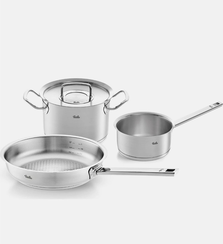 سرویس قابلمه ۸ پارچه استیل فیسلر پروفی اورجینال آلمان (اصل) مدل Fissler original profi