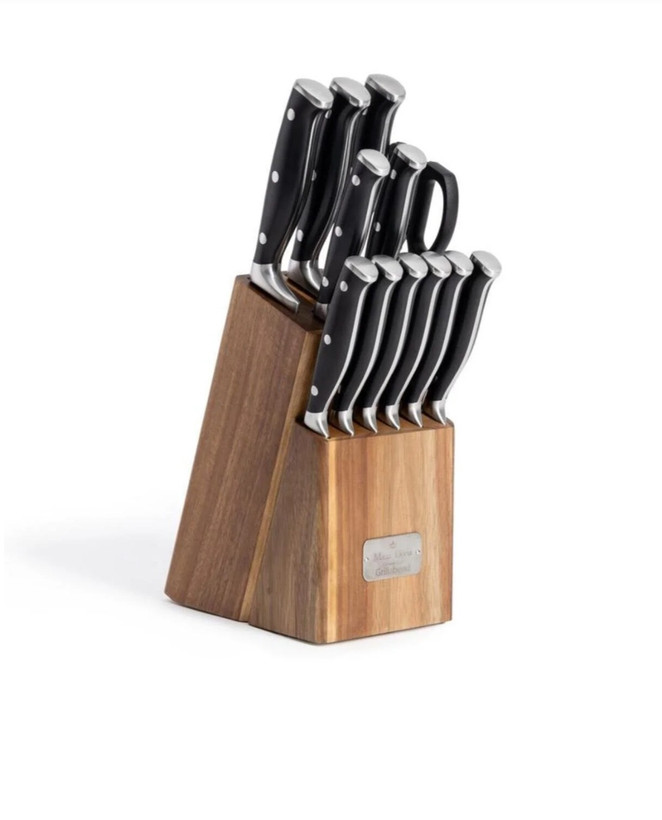 سرویس چاقو آشپزخانه ۱۳ پارچه استیل آلمان مدل Maxx doria grillabend