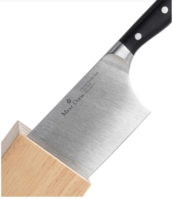 سرویس چاقو آشپزخانه ۹ پارچه استیل آلمان مدل Maxx doria Metzgera