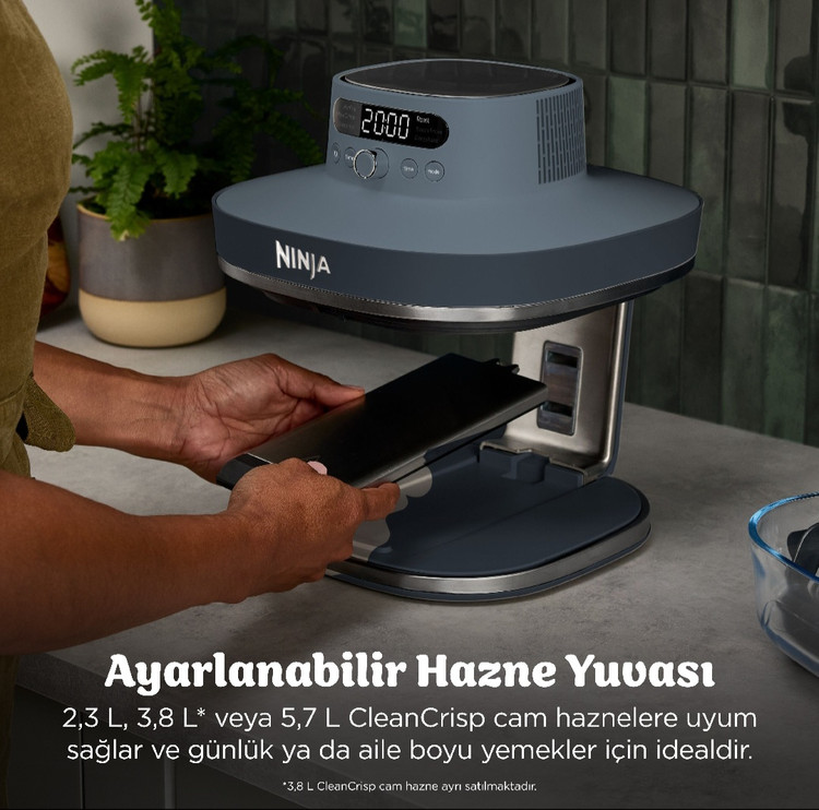 سرخکن شیشه ای ۷ کاره نینجا کریسپی آمریکا (اصل) جدیدترین مدل Ninja crispi pro 7in1