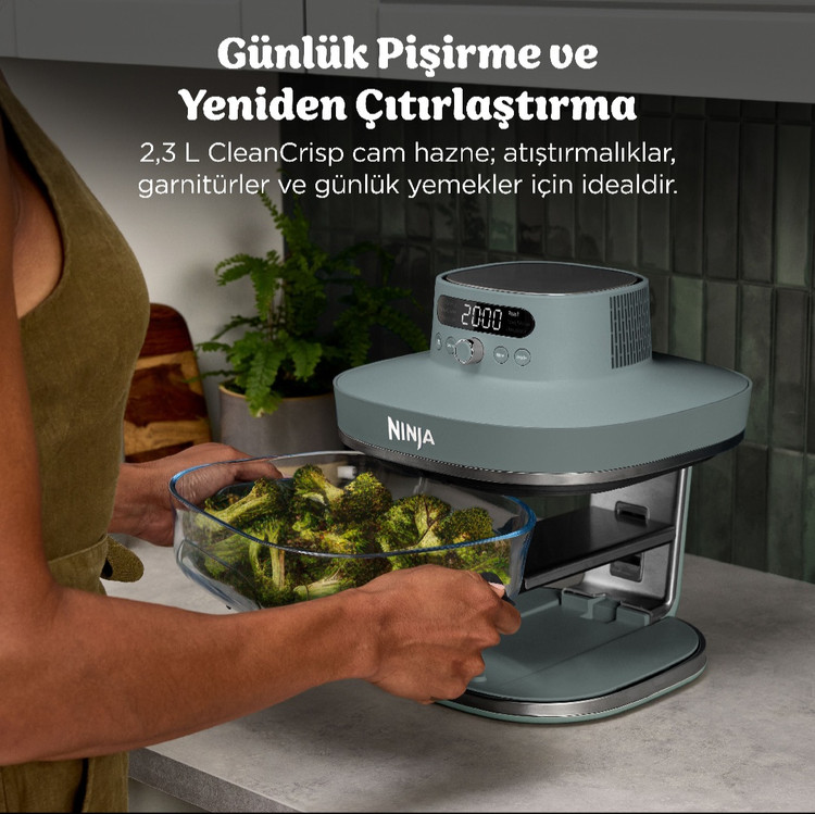 سرخکن شیشه ای ۷ کاره نینجا کریسپی آمریکا (اصل) جدیدترین مدل Ninja crispi pro 7in1