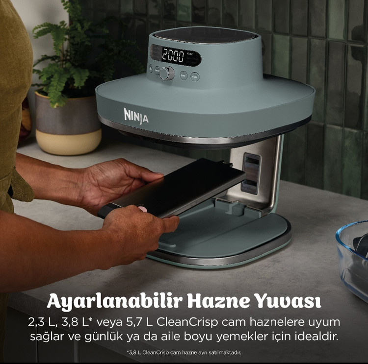سرخکن شیشه ای ۷ کاره نینجا کریسپی آمریکا (اصل) جدیدترین مدل Ninja crispi pro 7in1