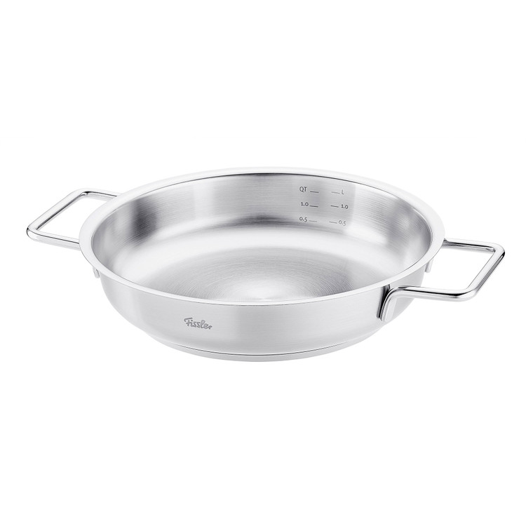 تابه دودسته ۲۸ سانتیمتر استیل فیسلر پیور آلمان (اصل) مدل Fissler Pure