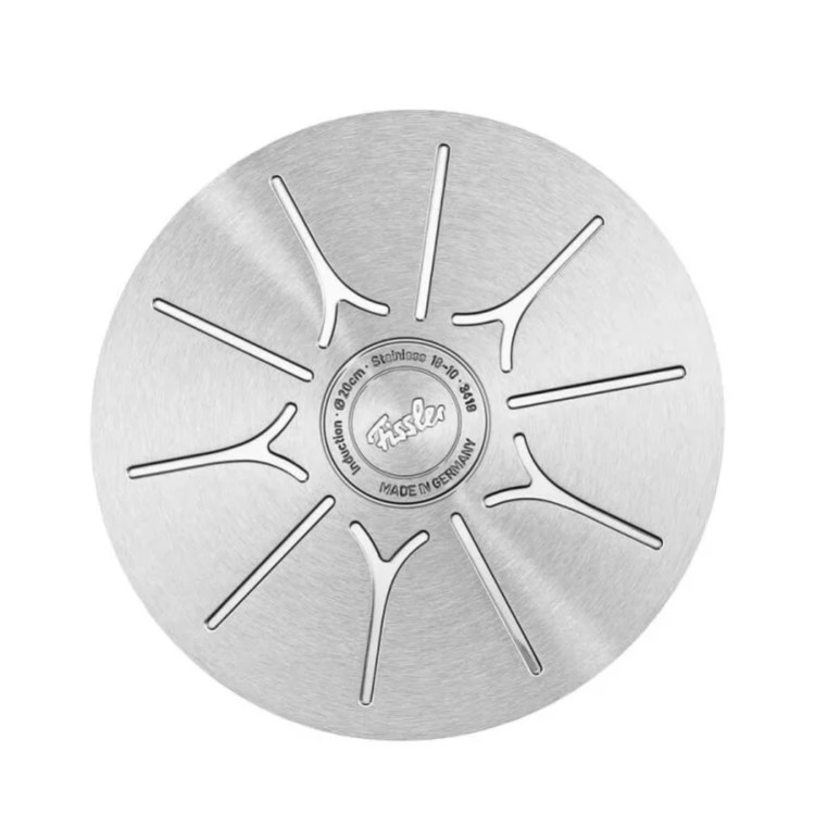 تابه دودسته ۲۸ سانتیمتر استیل فیسلر پیور آلمان (اصل) مدل Fissler Pure