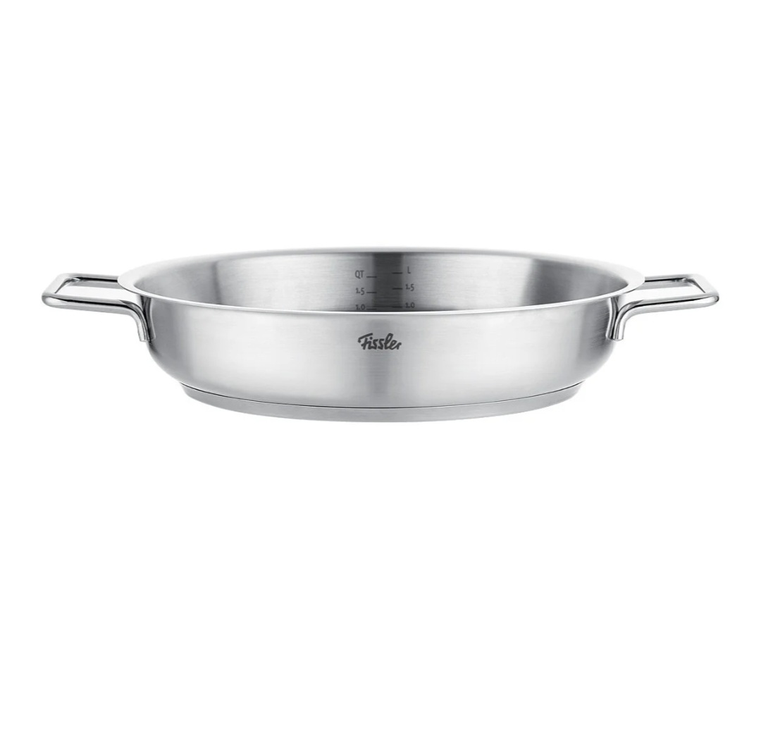 تابه دودسته ۲۸ سانتیمتر استیل فیسلر پیور آلمان (اصل) مدل Fissler Pure