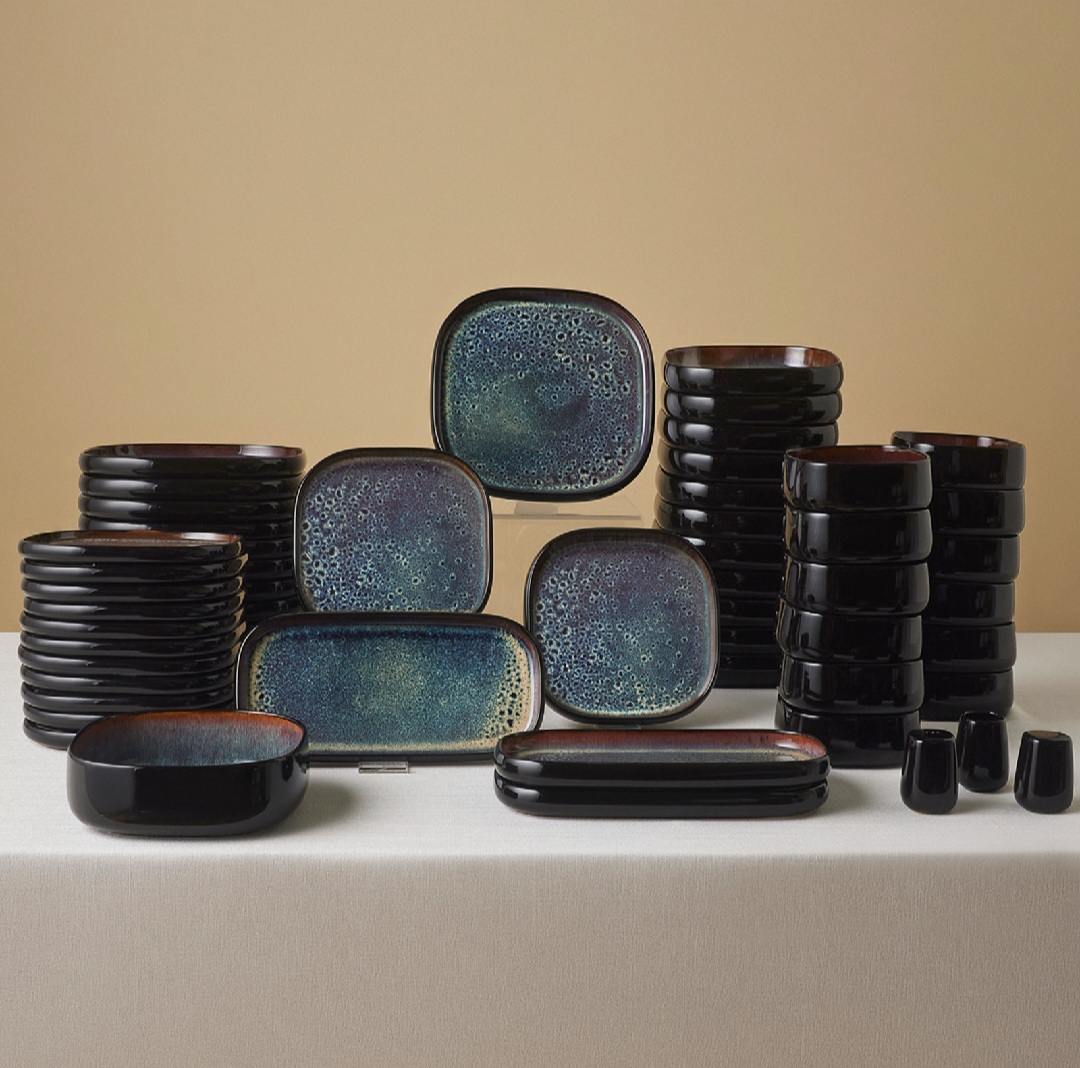 سرویس غذاخوری ۱۲ نفره ۵۵ پارچه کاراجا گالاکتیک طرح  karaca Earth collection Galactic