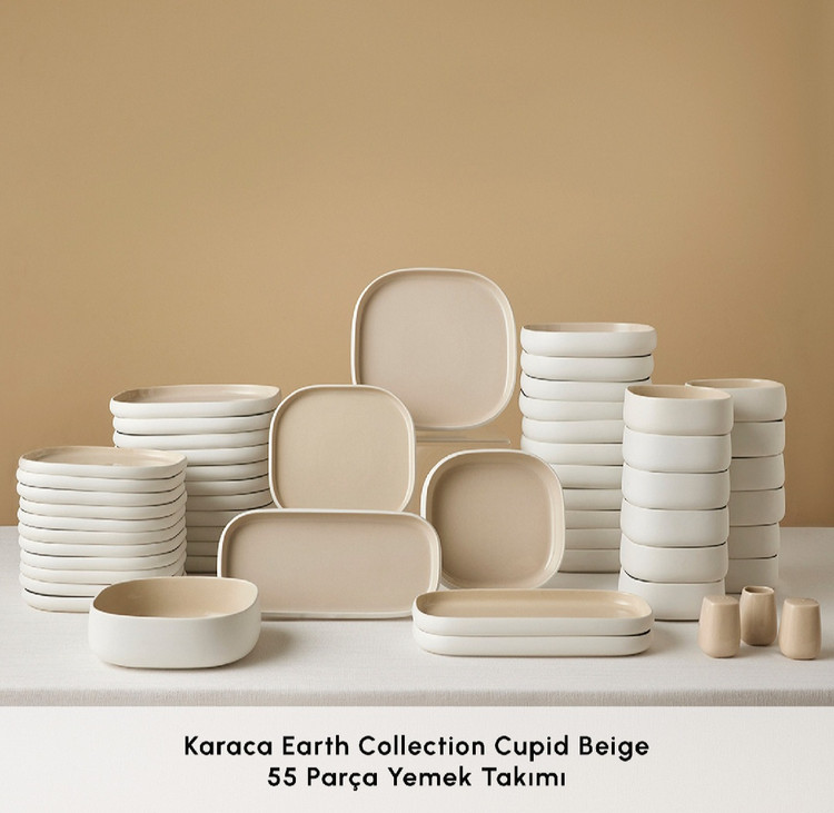 سرویس غذاخوری ۱۲ نفره ۵۵ پارچه کاراجا گالاکتیک طرح karaca Earth collection Galactic