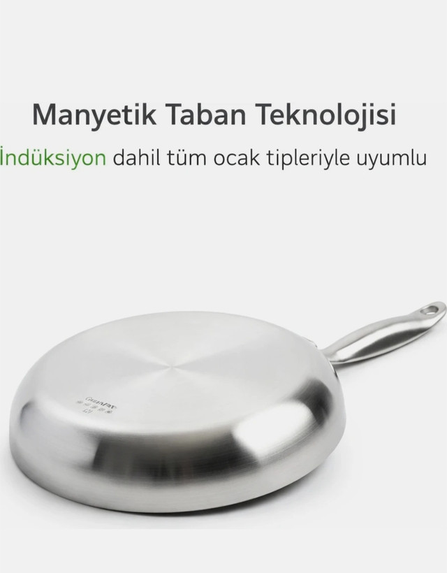 سرویس تابه ۳ تایی استیل ، سرامیک گرین پن بلژیک (اصل) مدل Greenpan Geneva