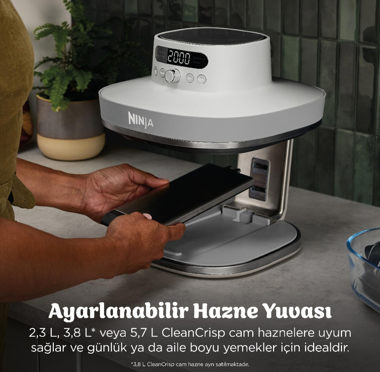 سرخکن شیشه ای ۵ کاره نینجا کریسپی آمریکا (اصل) جدیدترین مدل Ninja crispi pro 5in1