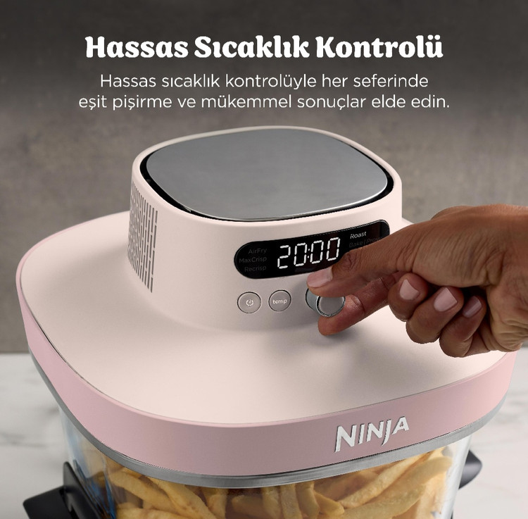 سرخکن شیشه ای ۷ کاره نینجا کریسپی آمریکا (اصل) جدیدترین مدل Ninja crispi pro 7in1