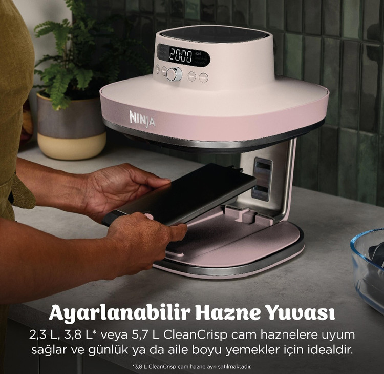 سرخکن شیشه ای ۷ کاره نینجا کریسپی آمریکا (اصل) جدیدترین مدل Ninja crispi pro 7in1
