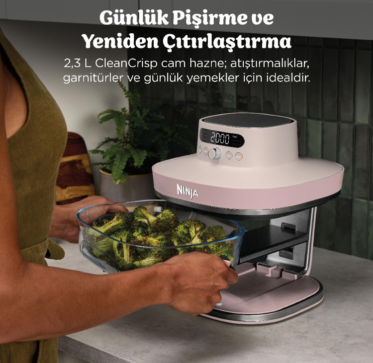 سرخکن شیشه ای ۷ کاره نینجا کریسپی آمریکا (اصل) جدیدترین مدل Ninja crispi pro 7in1