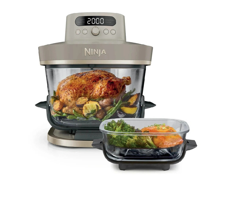 سرخکن شیشه ای ۵ کاره نینجا کریسپی آمریکا (اصل) جدیدترین مدل Ninja crispi pro 5in1