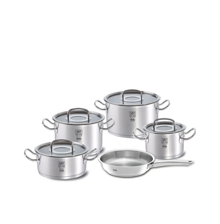 سرویس قابلمه ۹ پارچه استیل مشبک درب پیرکس فیسلر پروفی آلمان (اصل) Fissler original profi