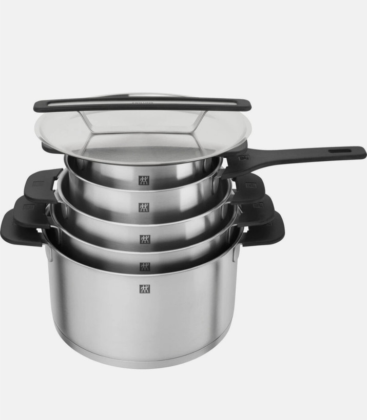 سرویس قابلمه استیل ۹ پارچه زولینگ آلمان مدل مور (اصل) Zwilling More